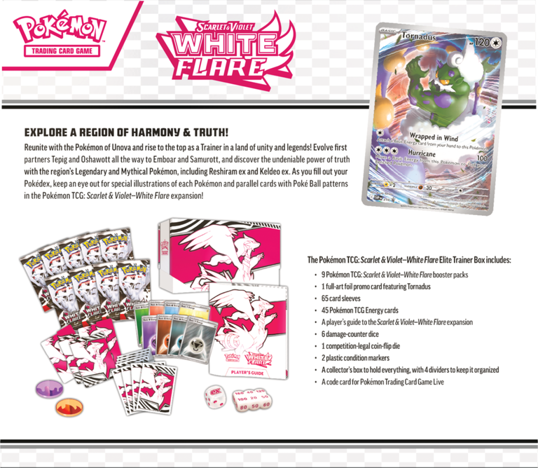 Pokémon TCG: Scarlet & Violet - White Flare - Elite Trainer Box (3)
