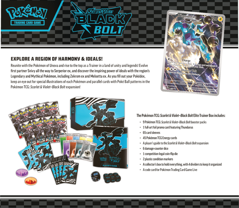 Pokémon TCG: Scarlet & Violet - Black Bolt - Elite Trainer Box (2)