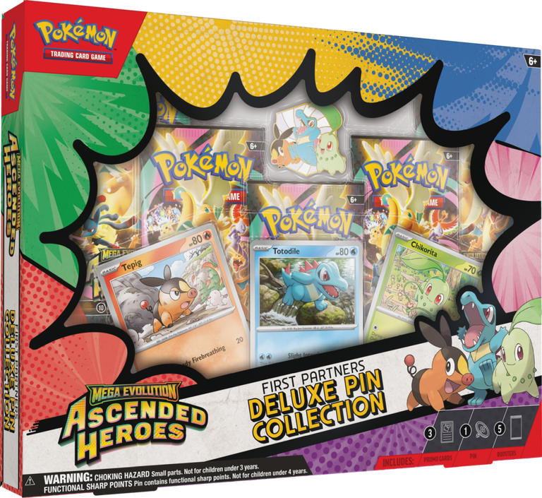 Pokémon TCG: Mega Evolution - Ascended Heroes - Deluxe Pin Collection - First Partners  (1)