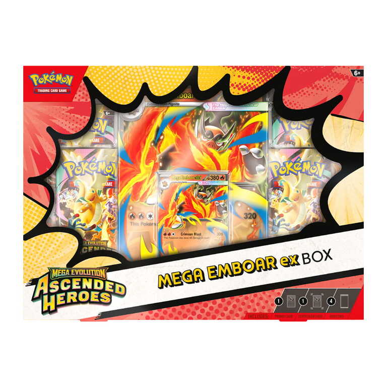 Pokemon TCG: ME02,5 Mega Emboar ex Box (1 sztuka na klienta) (1)