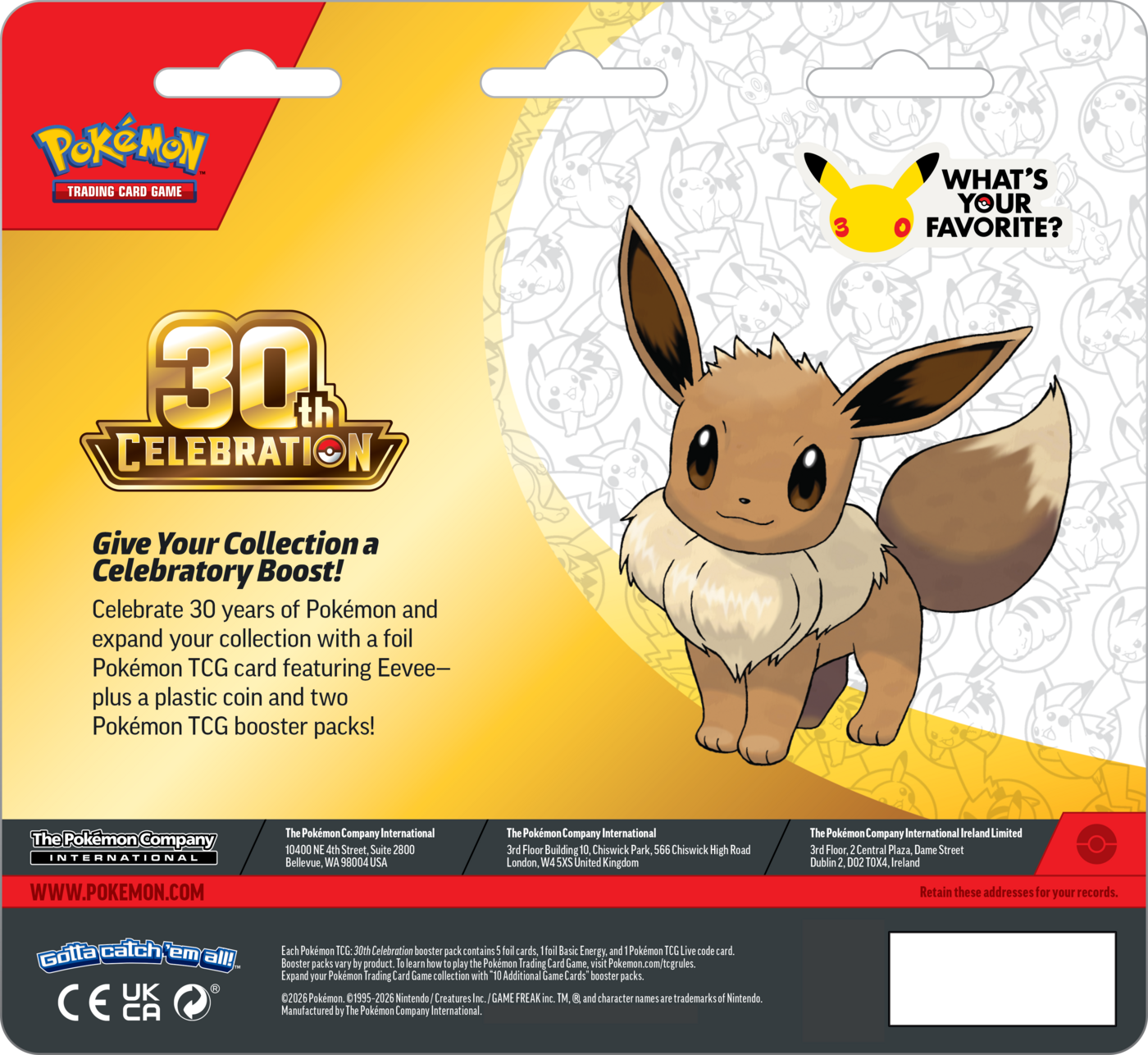 Pokémon TCG: 30th Celebration - 2-Pack (limit 12 sztuk) (2)