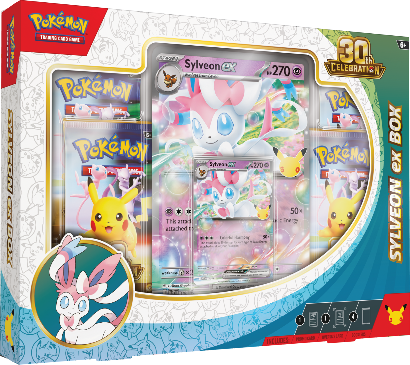 Pokémon TCG: 30th Celebration - Ex Box - Sylveon ex & Greninja ex (limit 3 sztuk)
