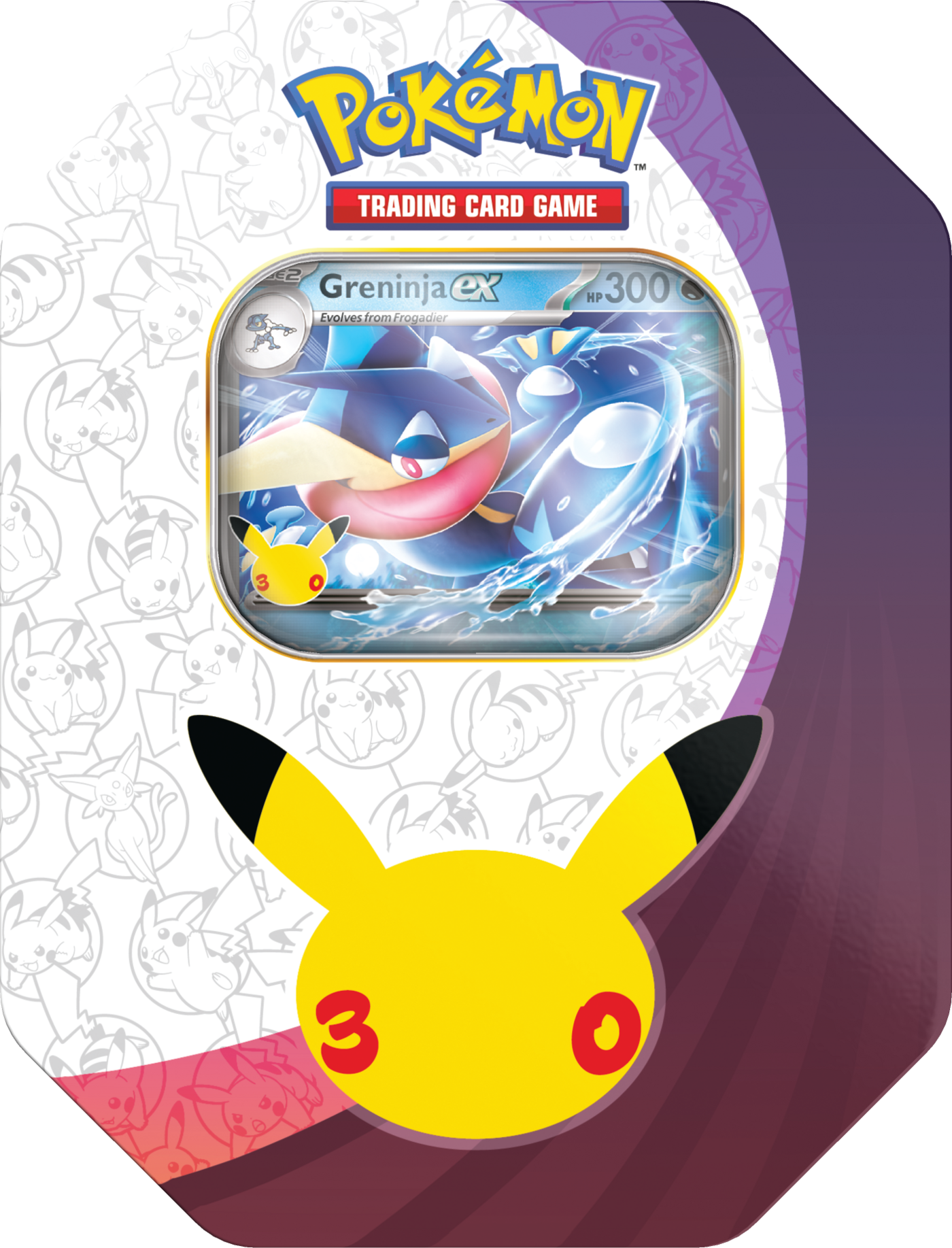 Pokémon TCG: 30th Celebration - Tin - Sylveon ex & Greninja ex - DWUPAK (limit 3 sztuk) (2)