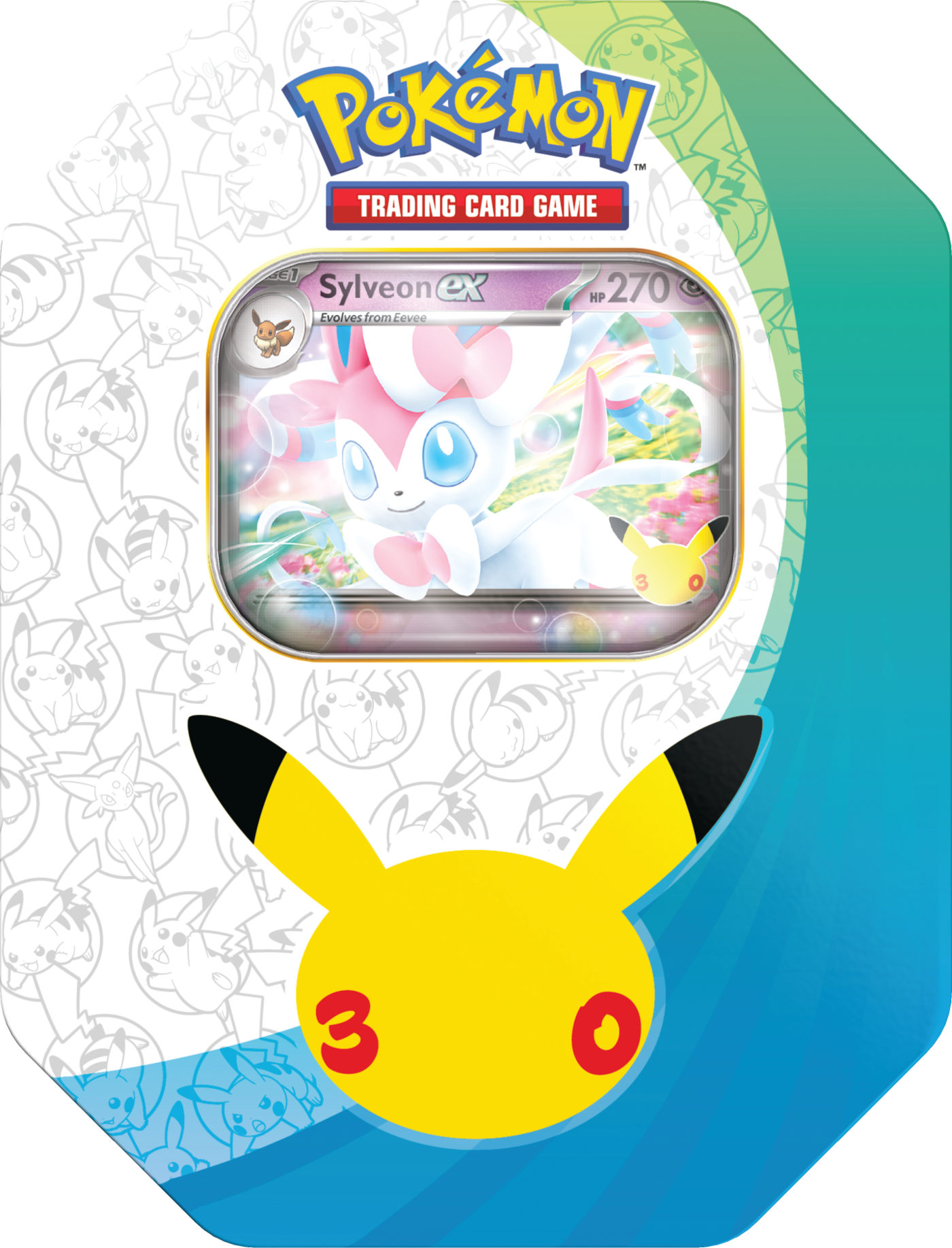Pokémon TCG: 30th Celebration - Tin - Sylveon ex & Greninja ex - DWUPAK (limit 3 sztuk) (1)